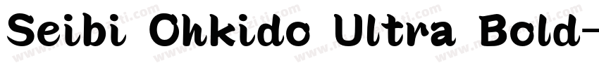 Seibi Ohkido Ultra Bold字体转换
